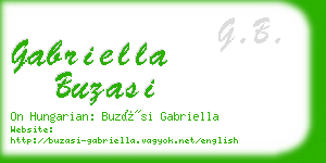 gabriella buzasi business card